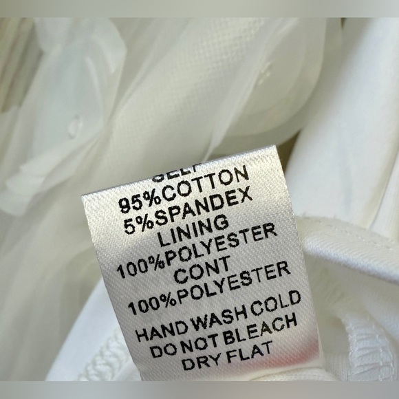 Joh. Mesh Long Sleeve T-Shirt with Circle Trim - White, Size M (NWT) - Picture 3 of 4